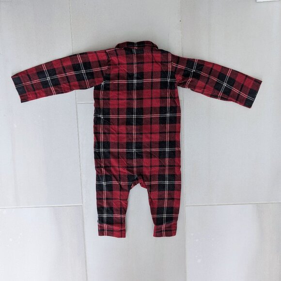 (4/$20) H&M - Christmas Pajama Jumpsuit with Collar - Picture 4 of 5
